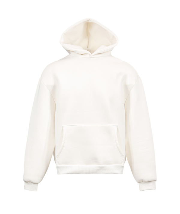 Soft boxy hoodie - 98 - Cream White