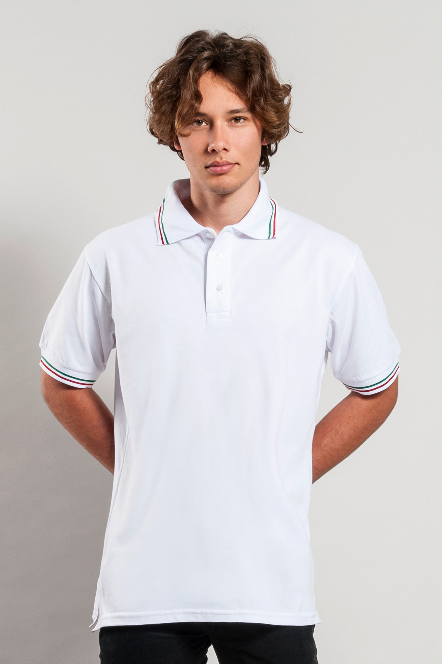 Polo met korte mouwen van piquéstof