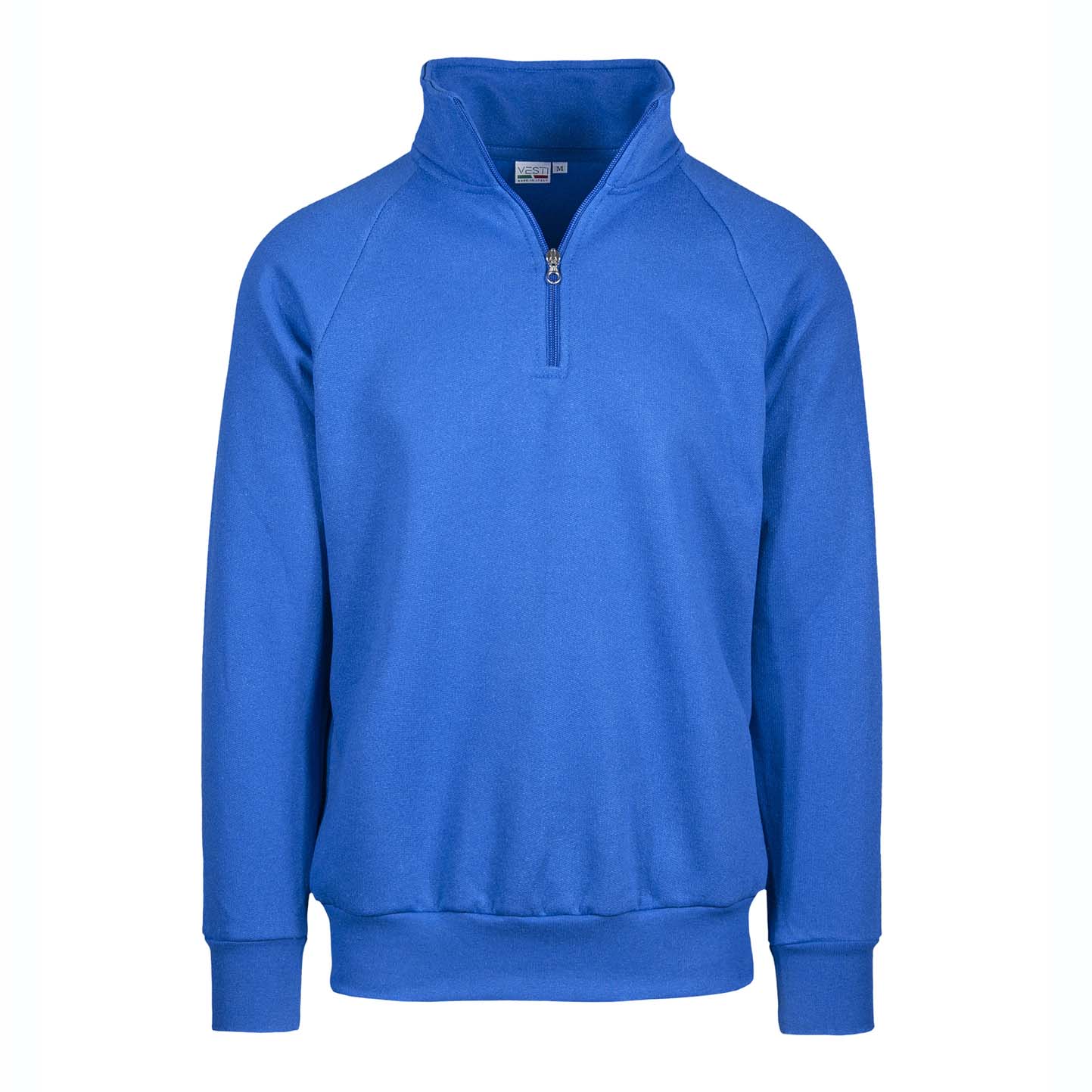 Unisex Zip Neck Sweatshirt - 27 - Royal Sport