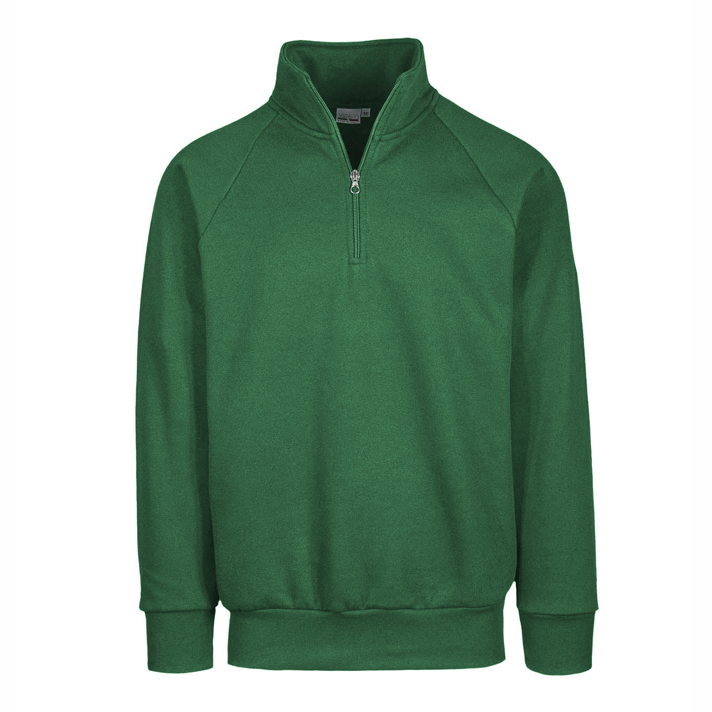 Unisex Zip Neck Sweatshirt - 88 - Green Meadow
