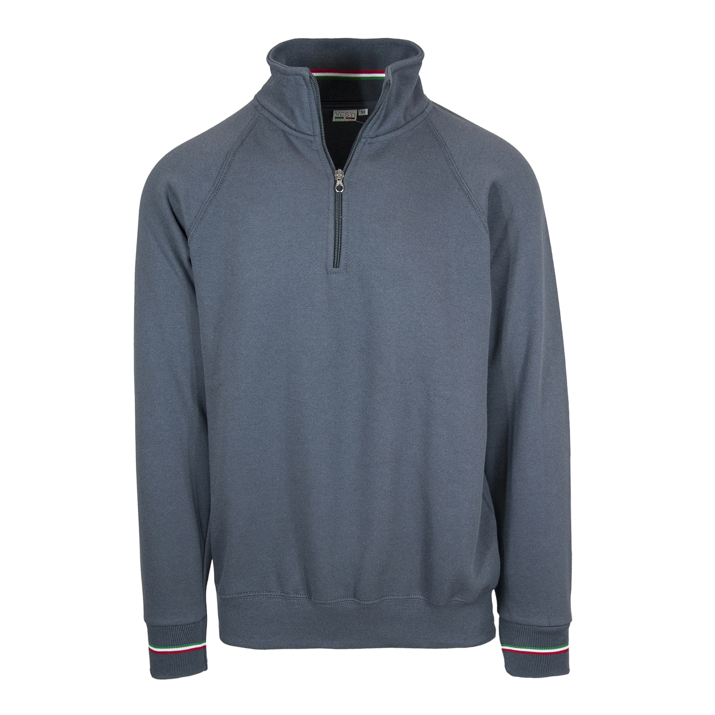 Italiaanse sweater met ritssluiting en hals - 22E - ECO-leider
