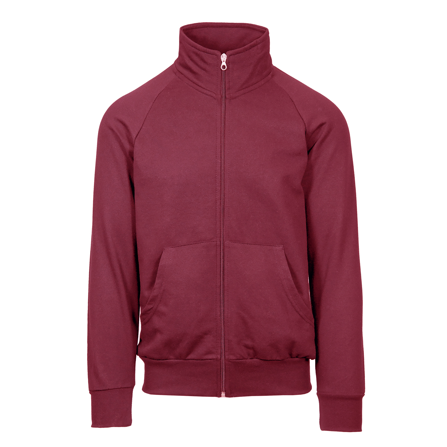 Long Zip Sweatshirt Jacket - 48 - Bordeaux Sport
