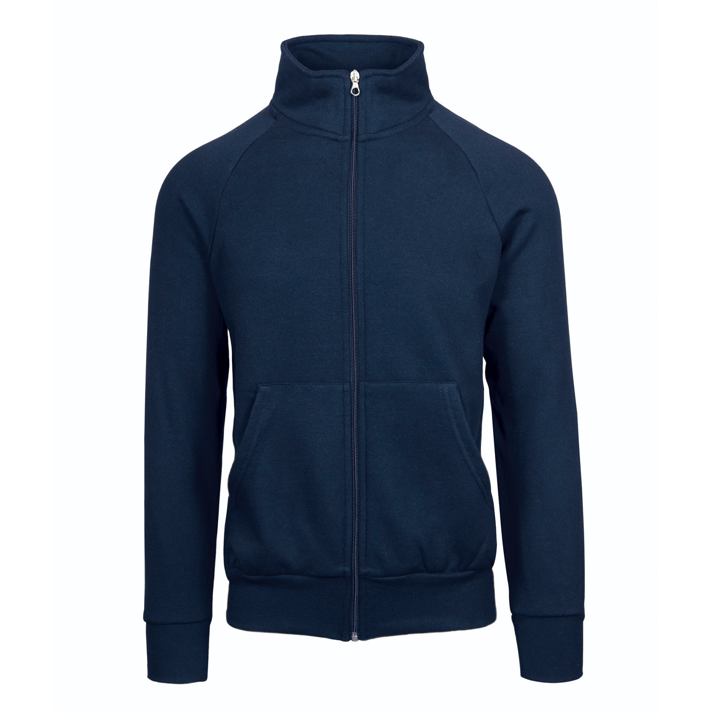 Long Zip Sweatshirt Jacket - 18 - Blue