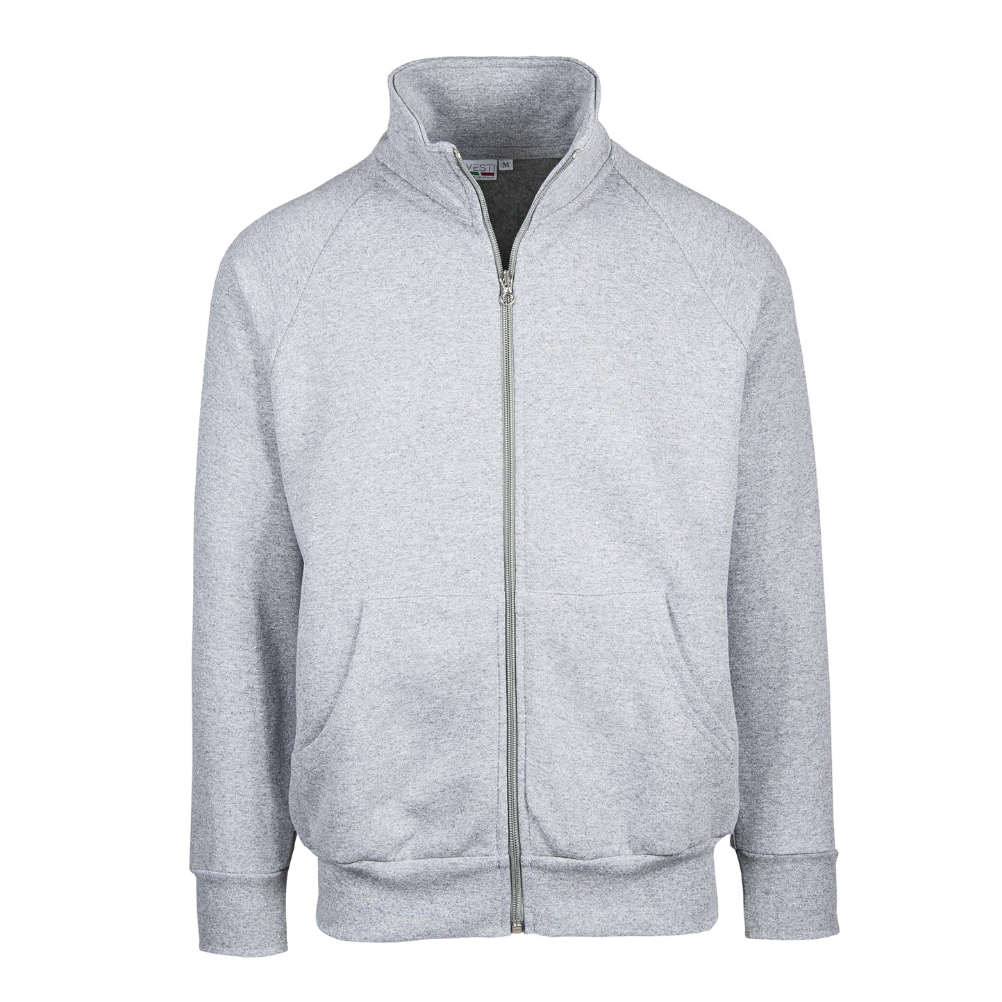 Long Zip Sweatshirt Jacket - 75 - Ash