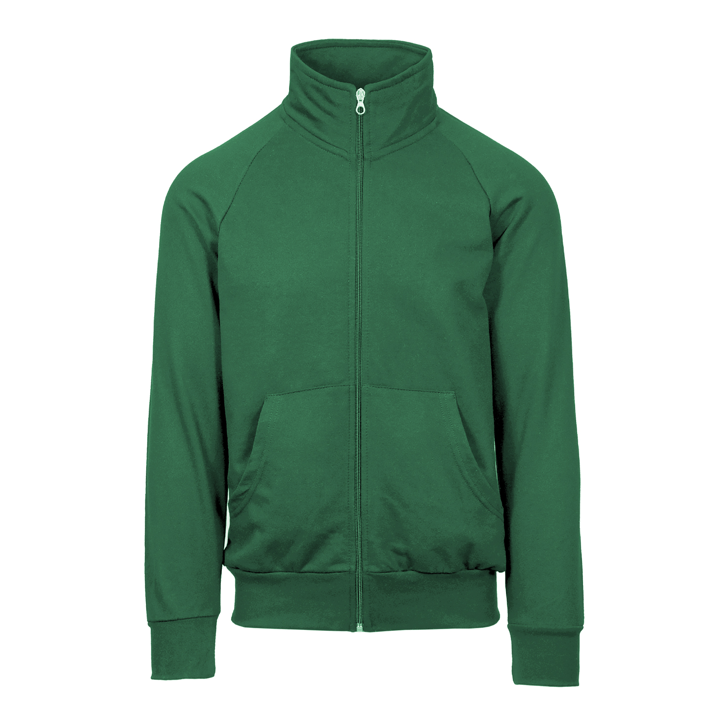 Long Zip Sweatshirt Jacket - 88 - Green Meadow