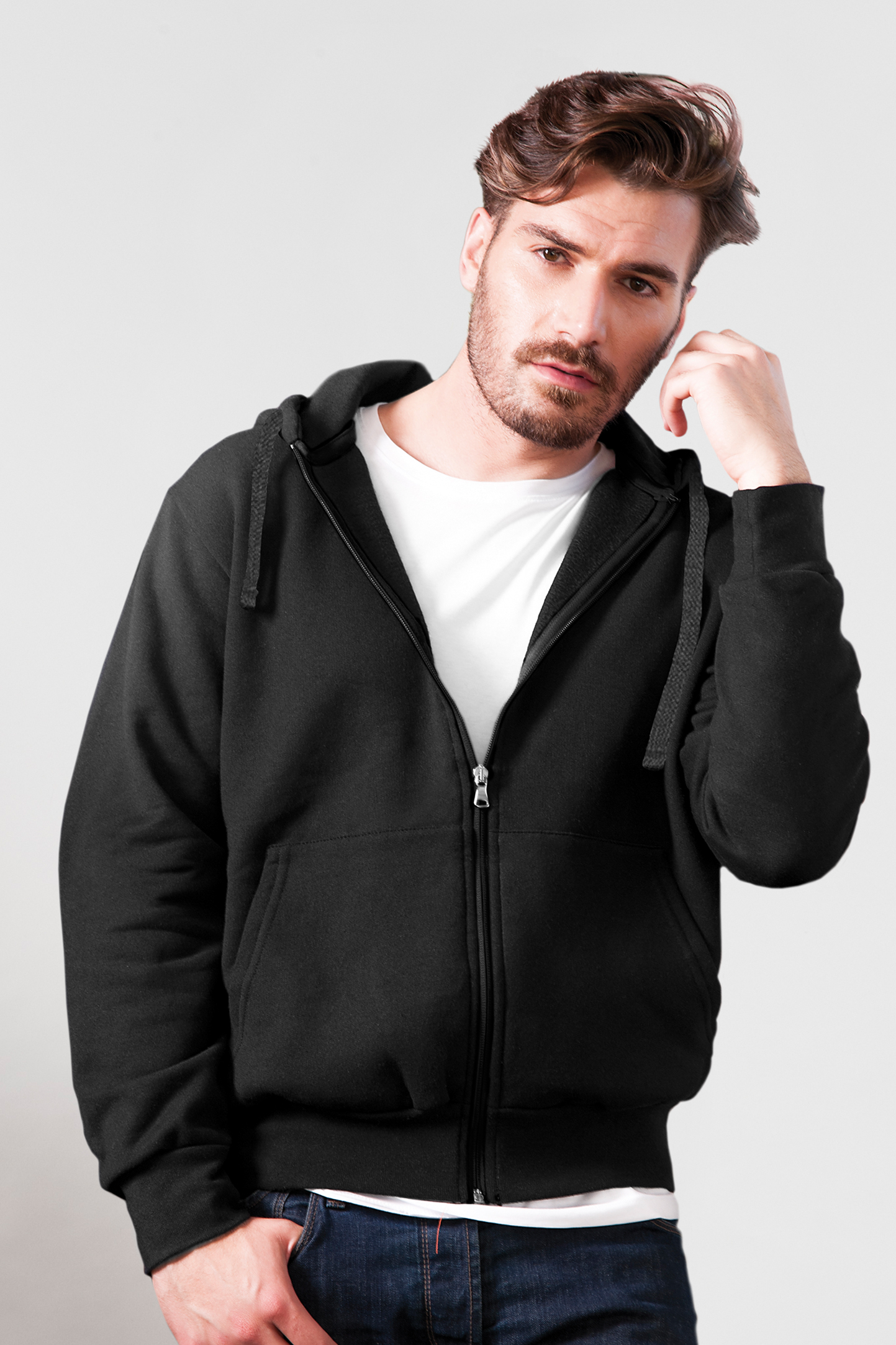 Zip-up hoodie