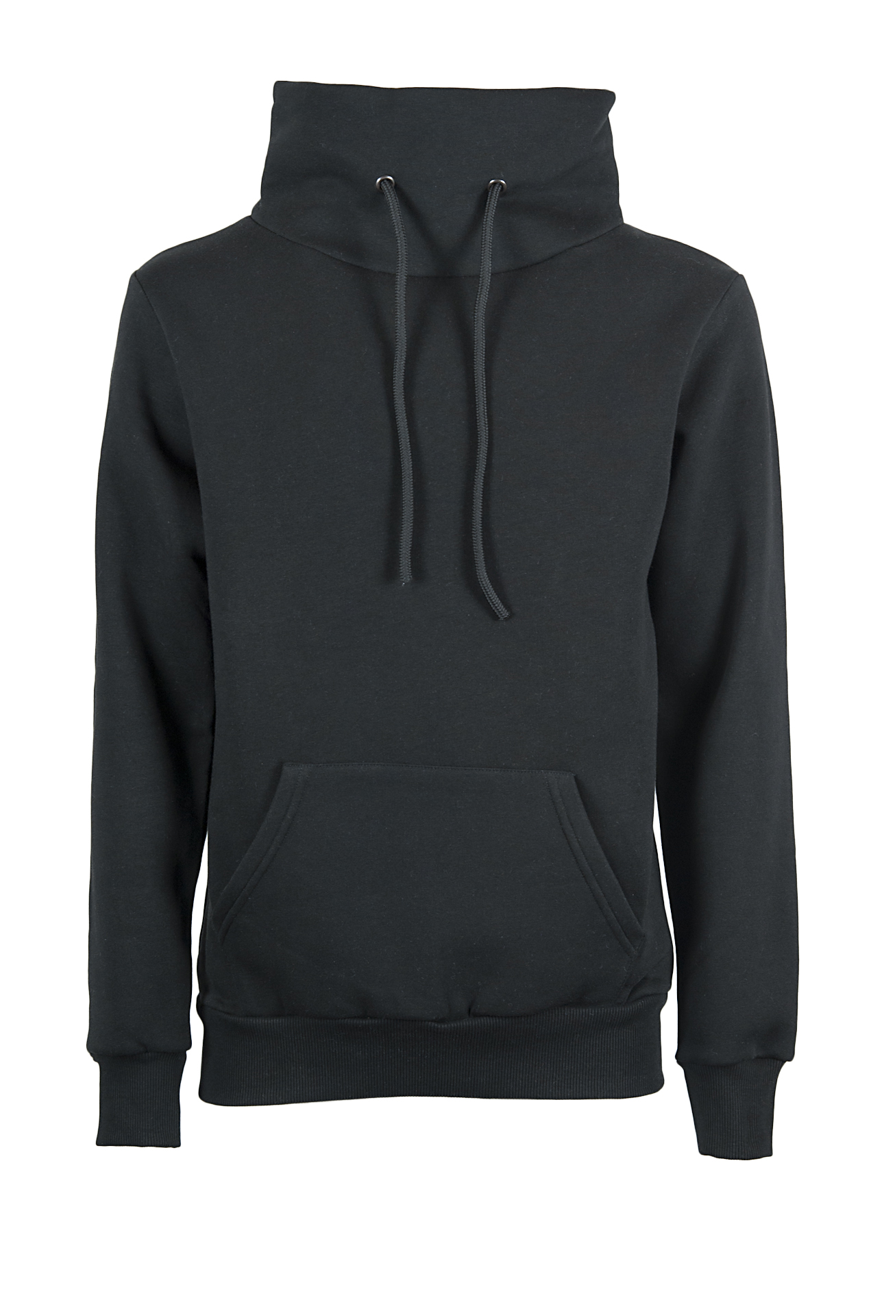 Sweatshirt with Scarf - 12 - Black