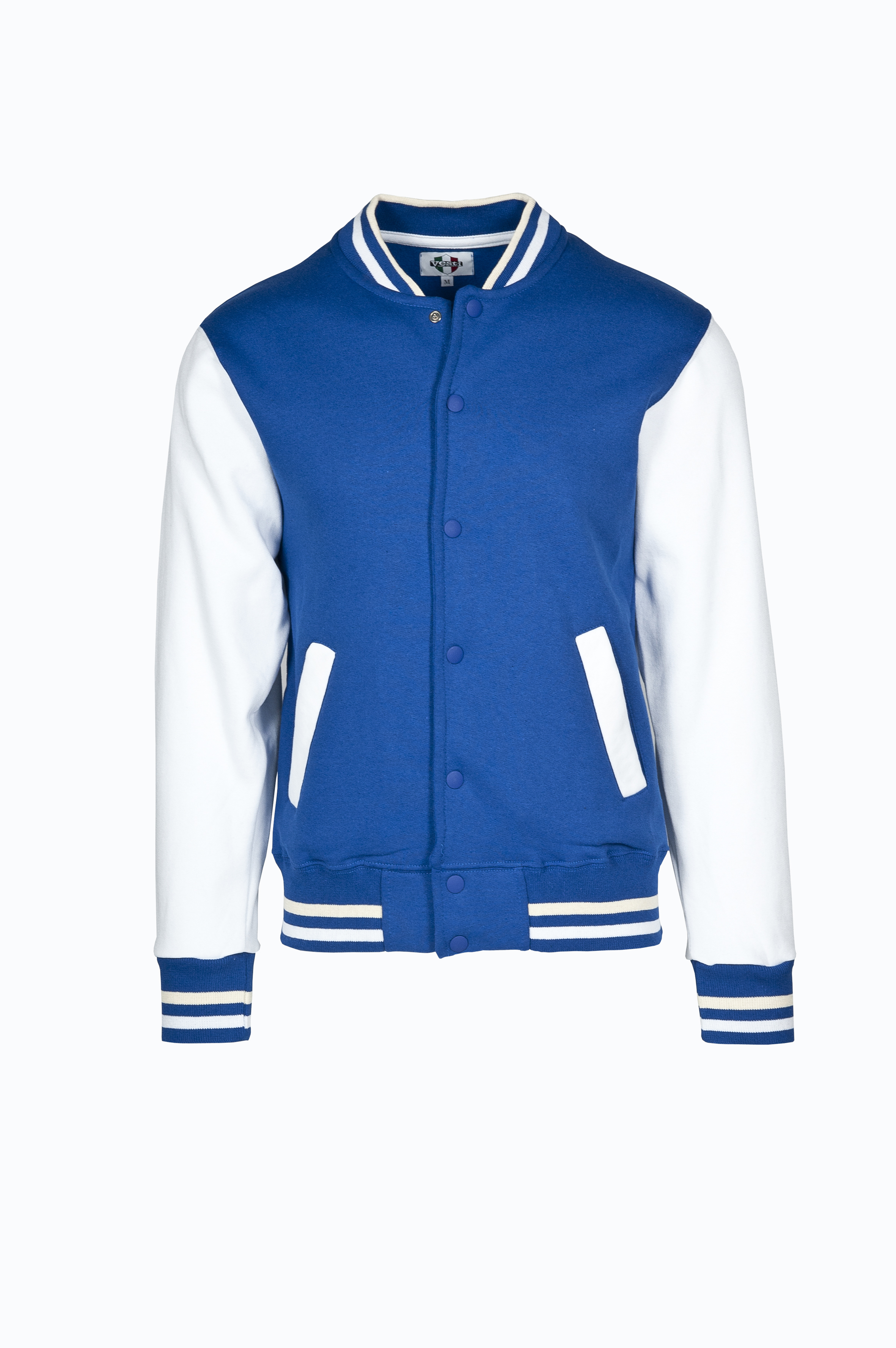 Two-Tone Bomber Jacket - 2799 - Royal Sport/White