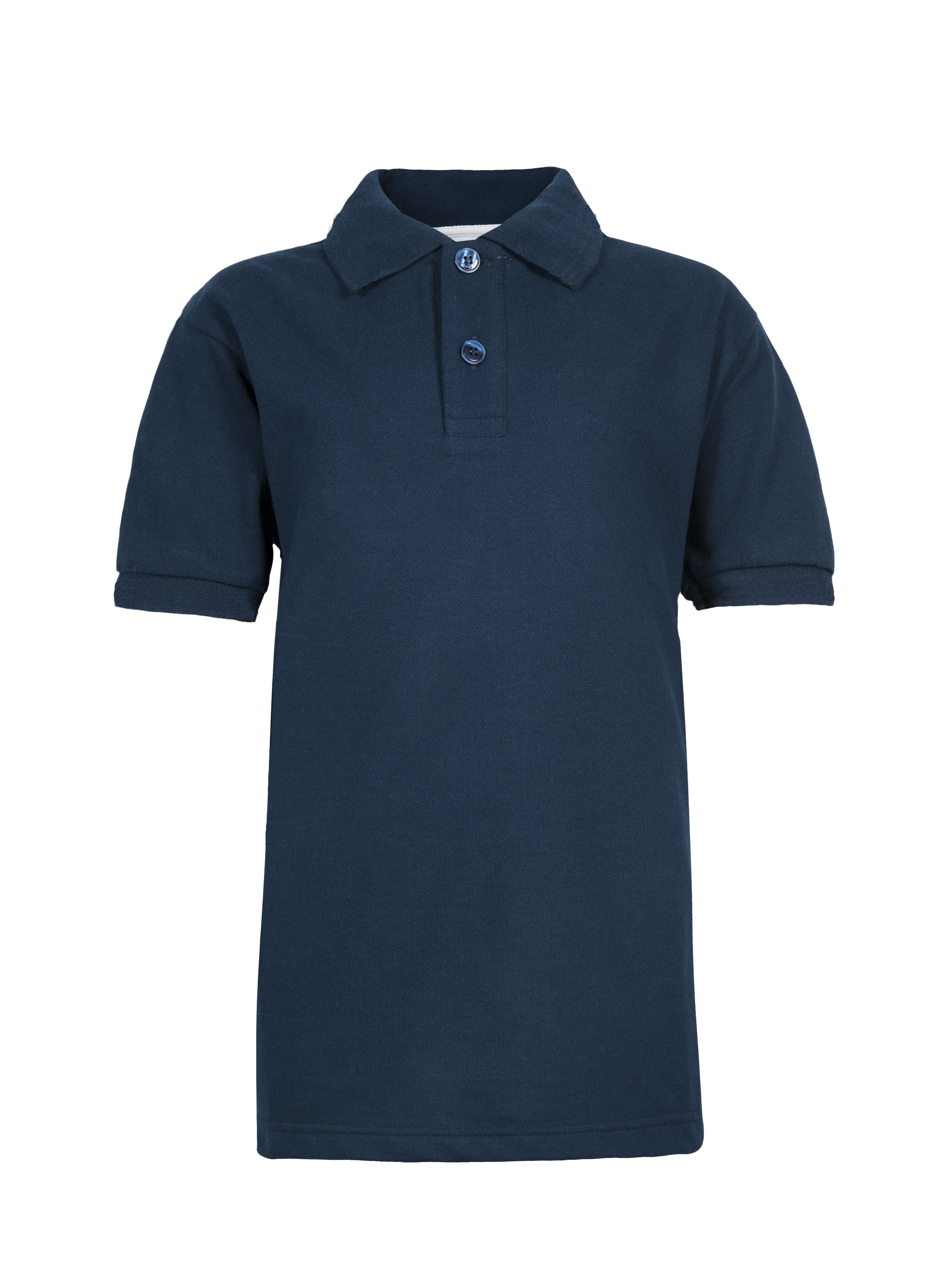 Trim Piqué Polo Shirt for Kids, Short Sleeve - 18 - Blue