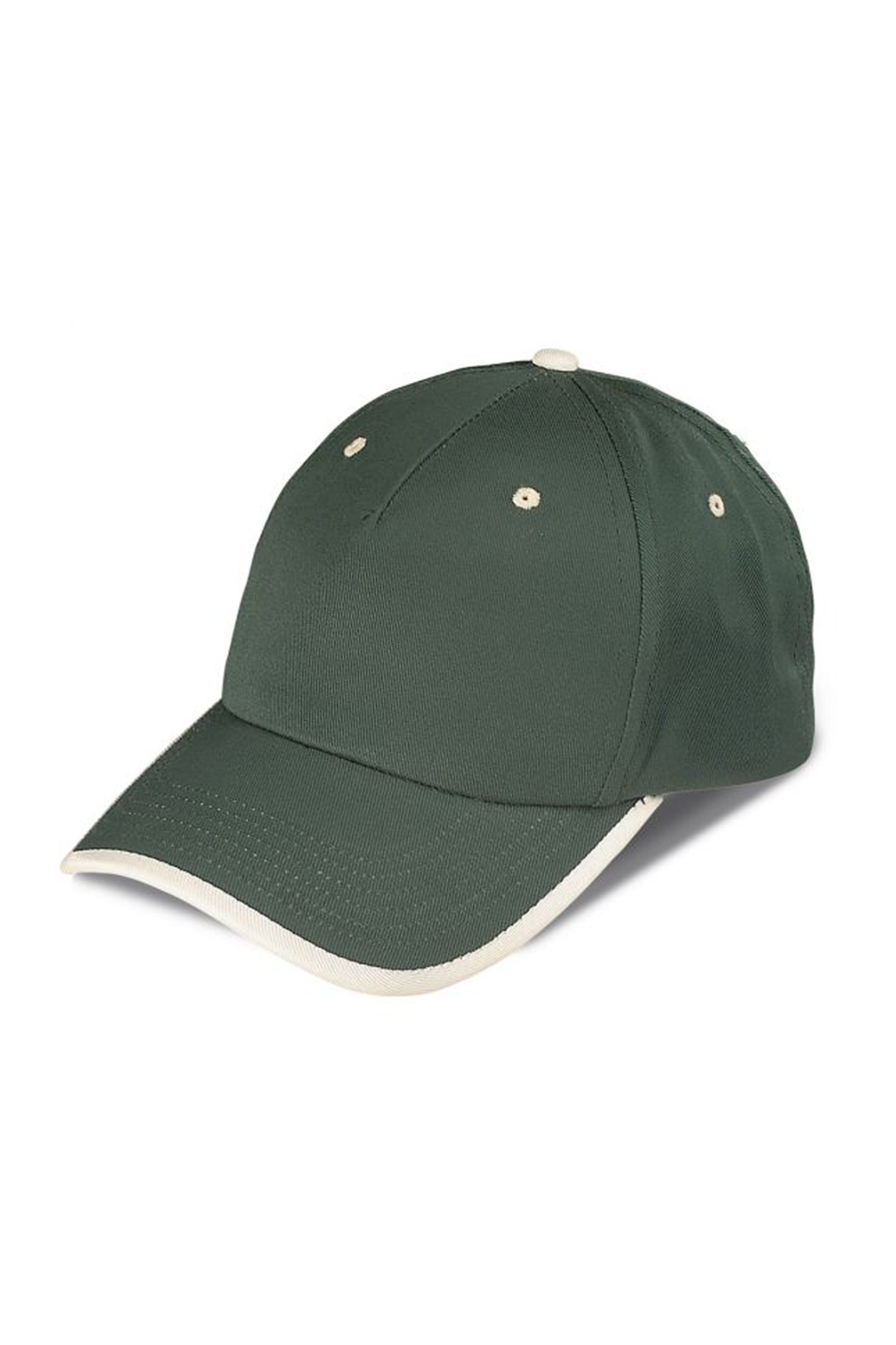 Style Cap 5 Panels 80/20 Pol/Cot Anthracite - FG - Forest Green