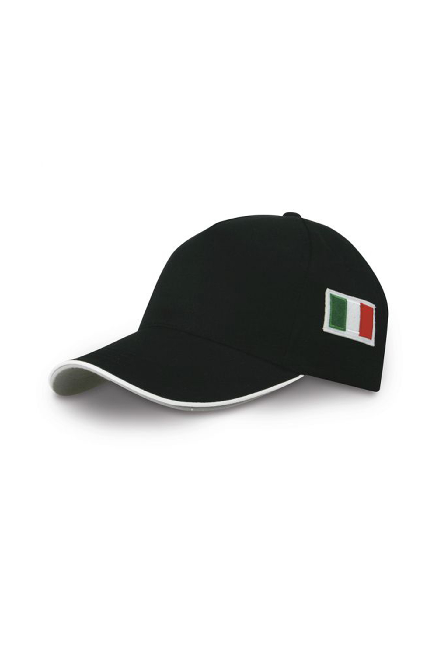 Flag Cap 5 Panels - BK - Black