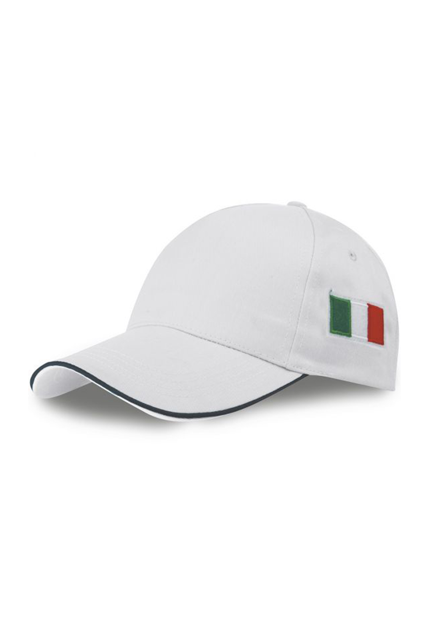 Flag Cap 5 Panels - WH - White