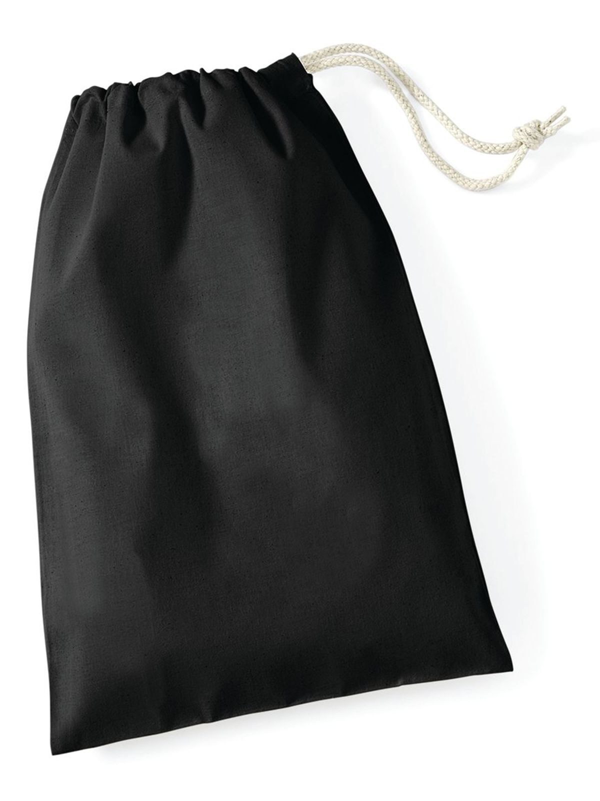 Katoenen tas maat S - BLK - Zwart