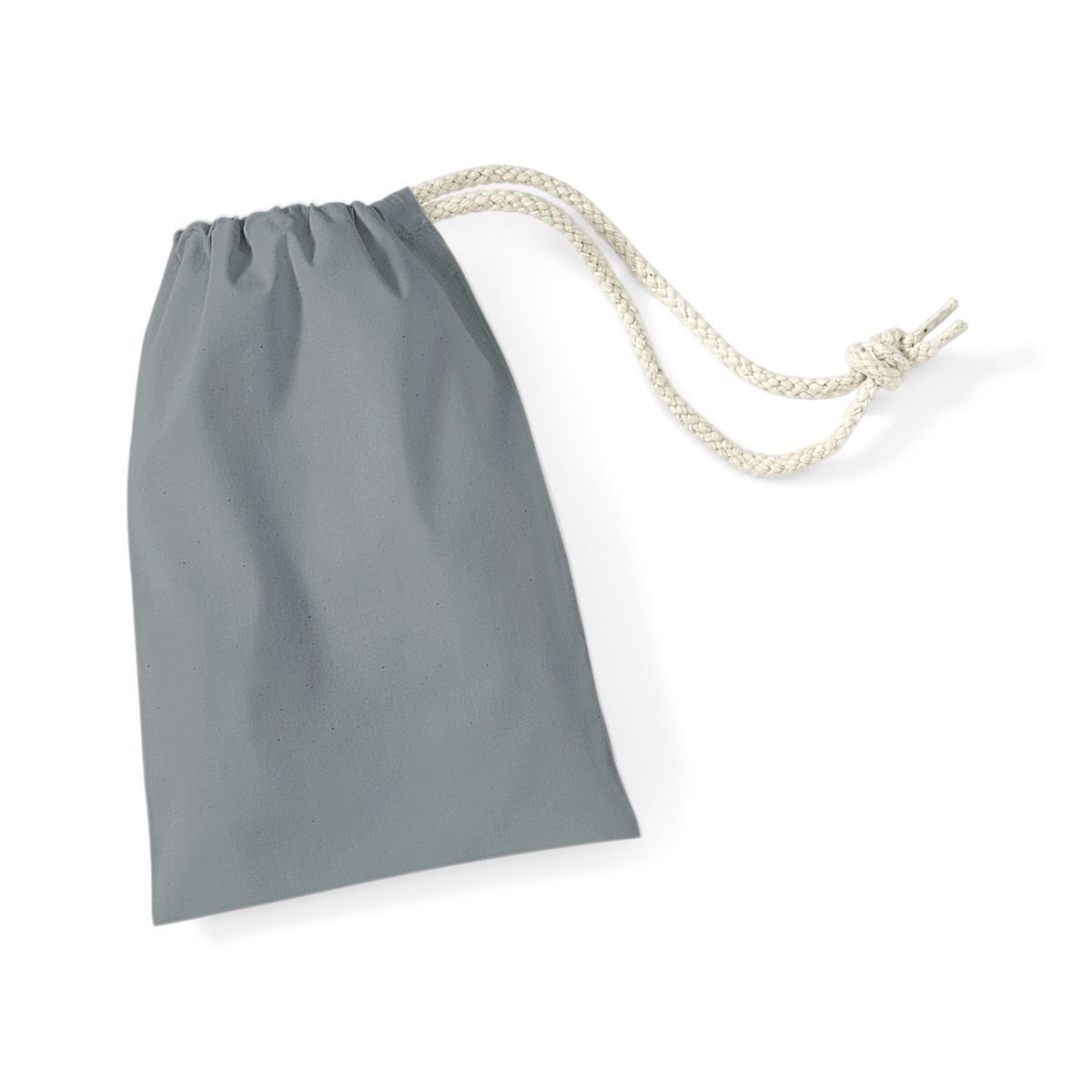 Katoenen tas maat XXS - PUG - Puur grijs