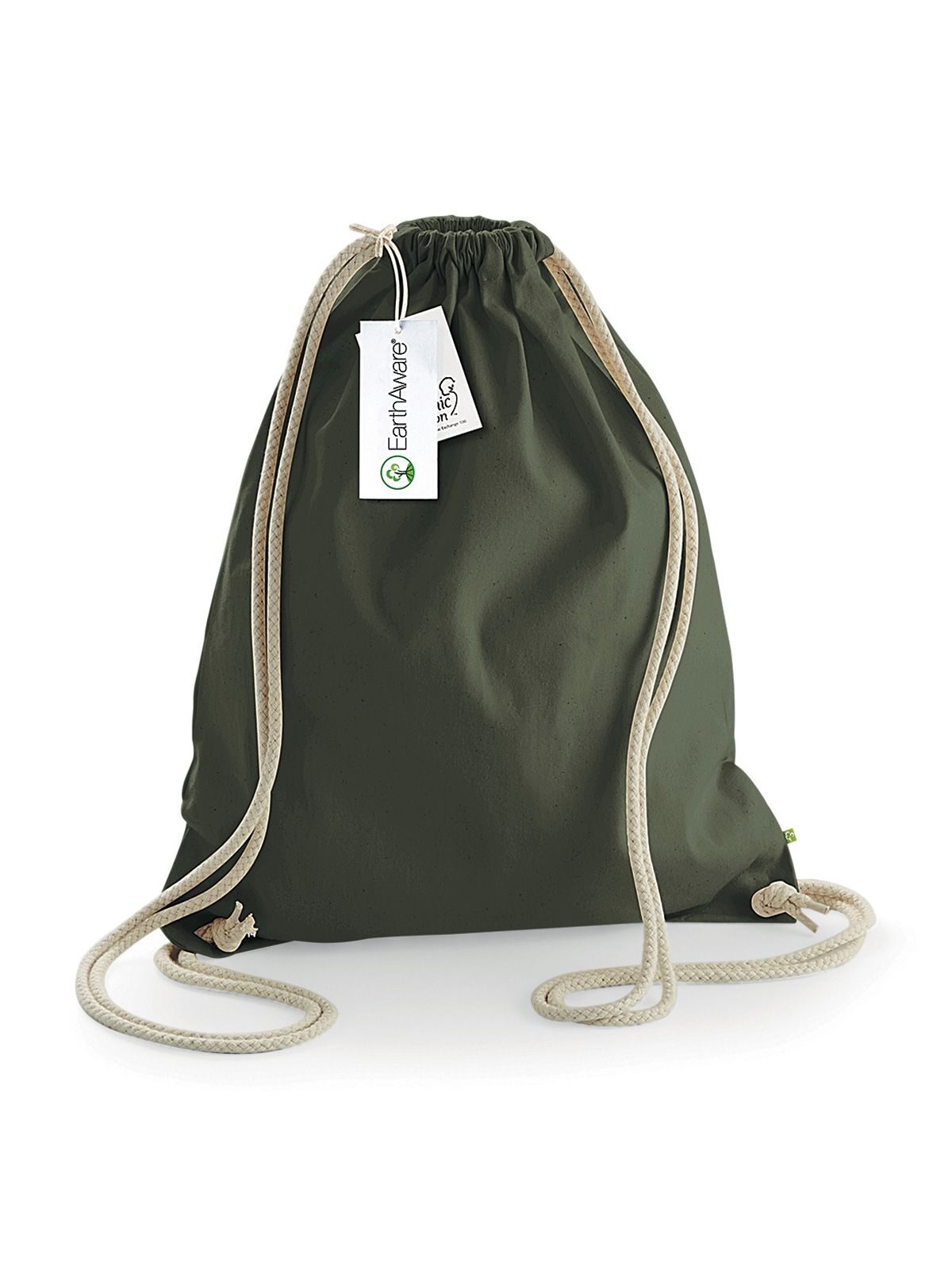 EarthAware® Organische Gymsac - OL - Olijf