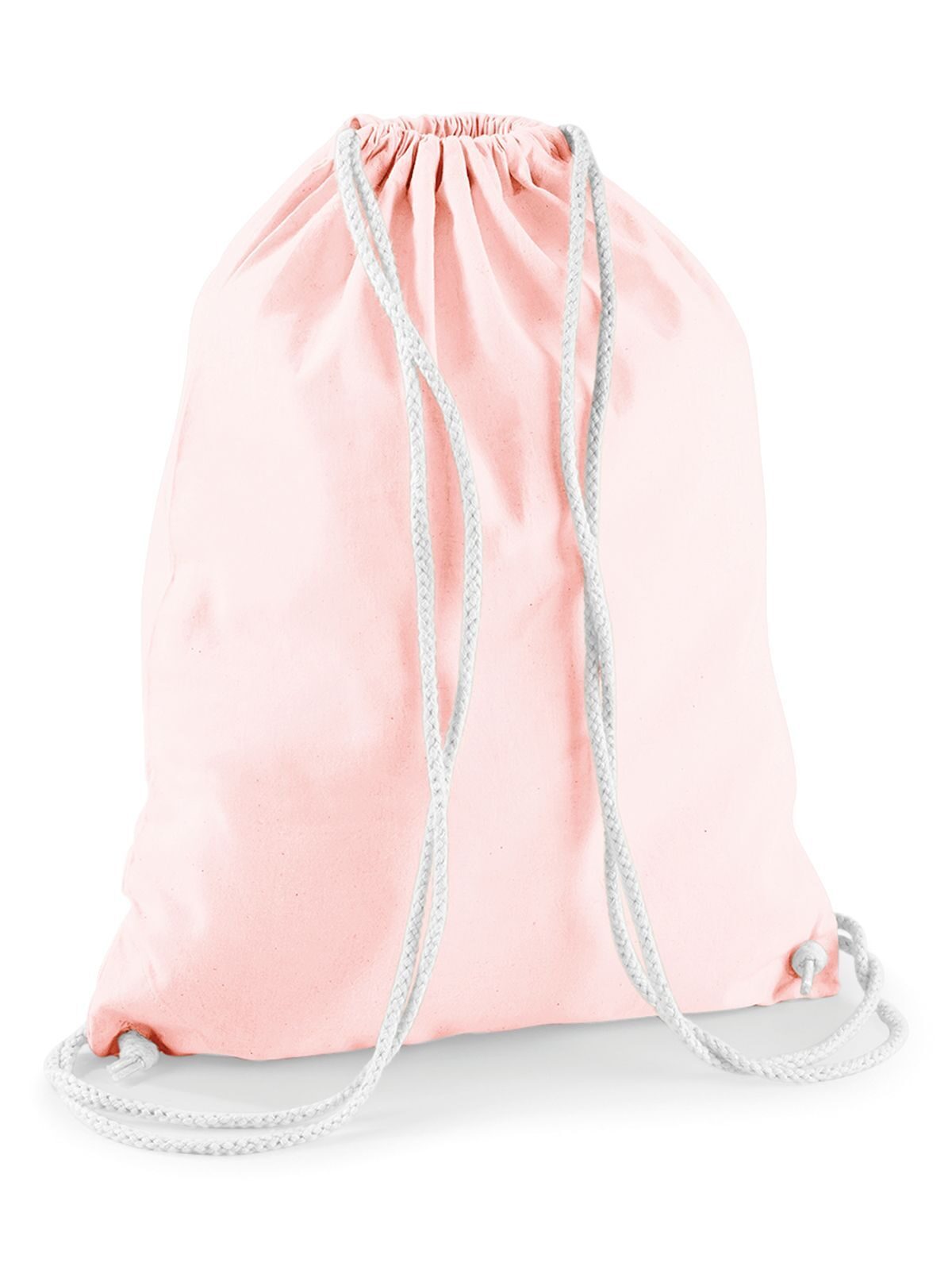 Cotton Gymsac - Pastel Pink/White