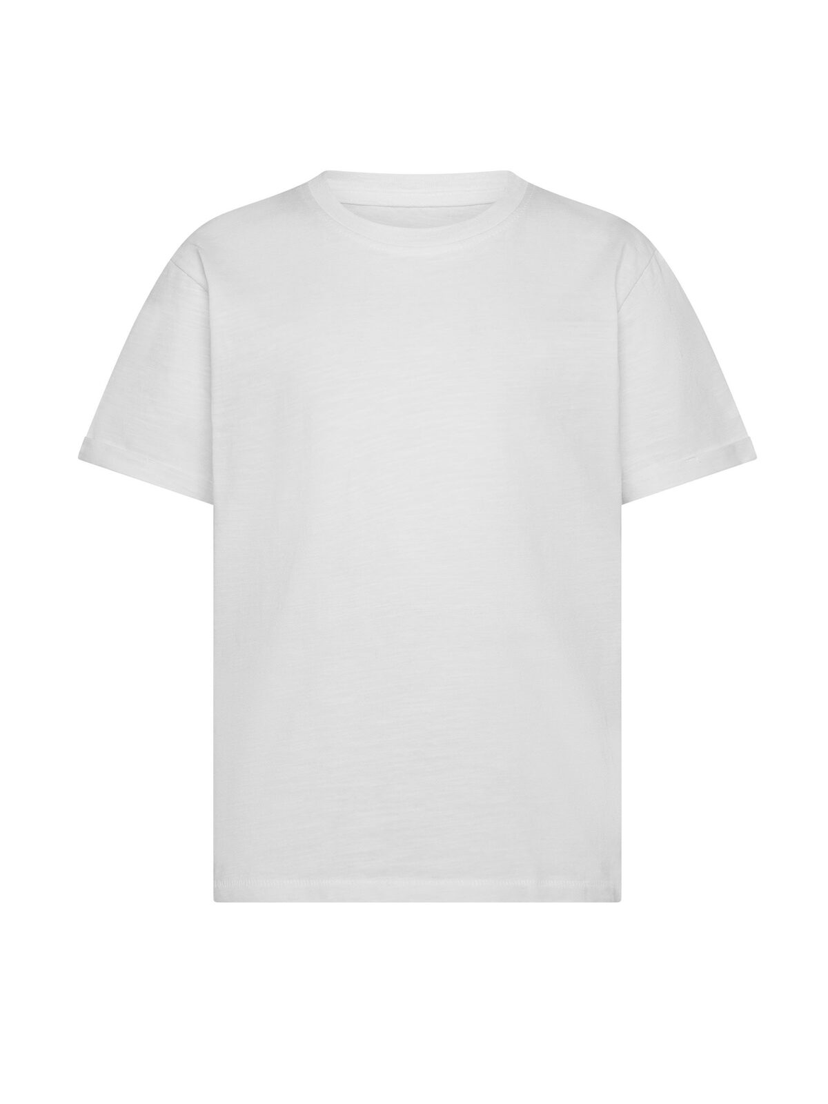 Slub Kids T-shirt - WH - WH-WHITE