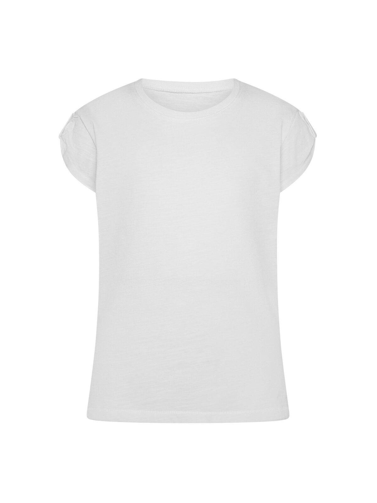 Slub Girl's T-shirt - WH - WH-WHITE