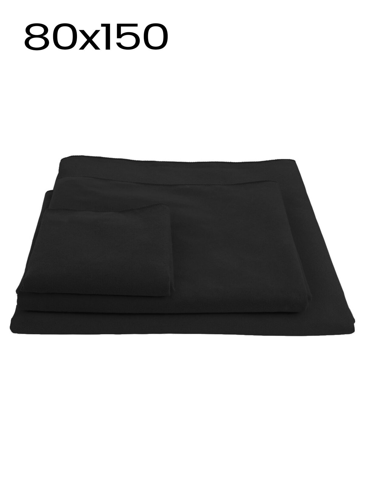 Handdoek - Gymmy 75x150 - BKX - Zwart