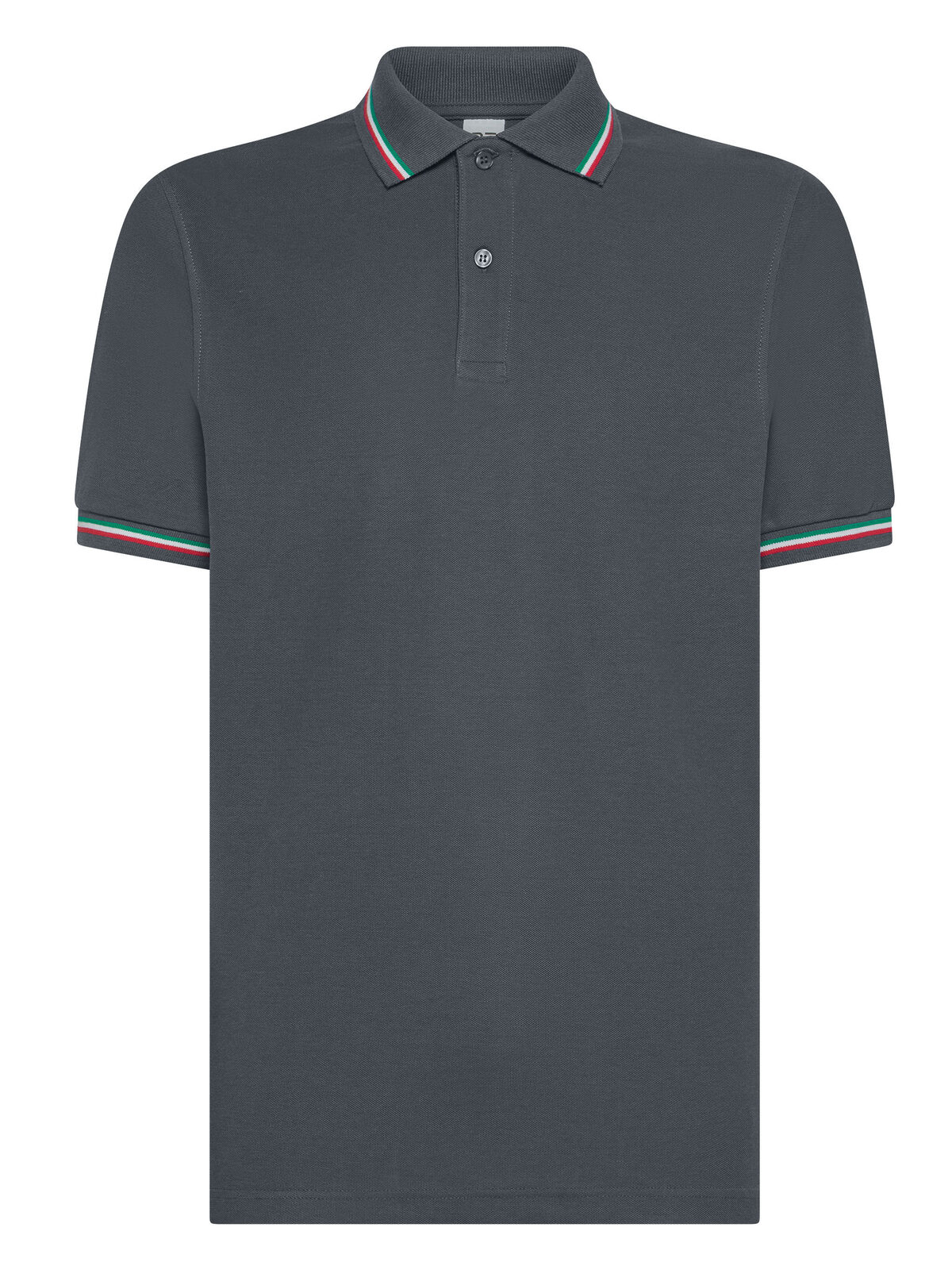 Tricolor Polo Italië - DG - Donkergrijs
