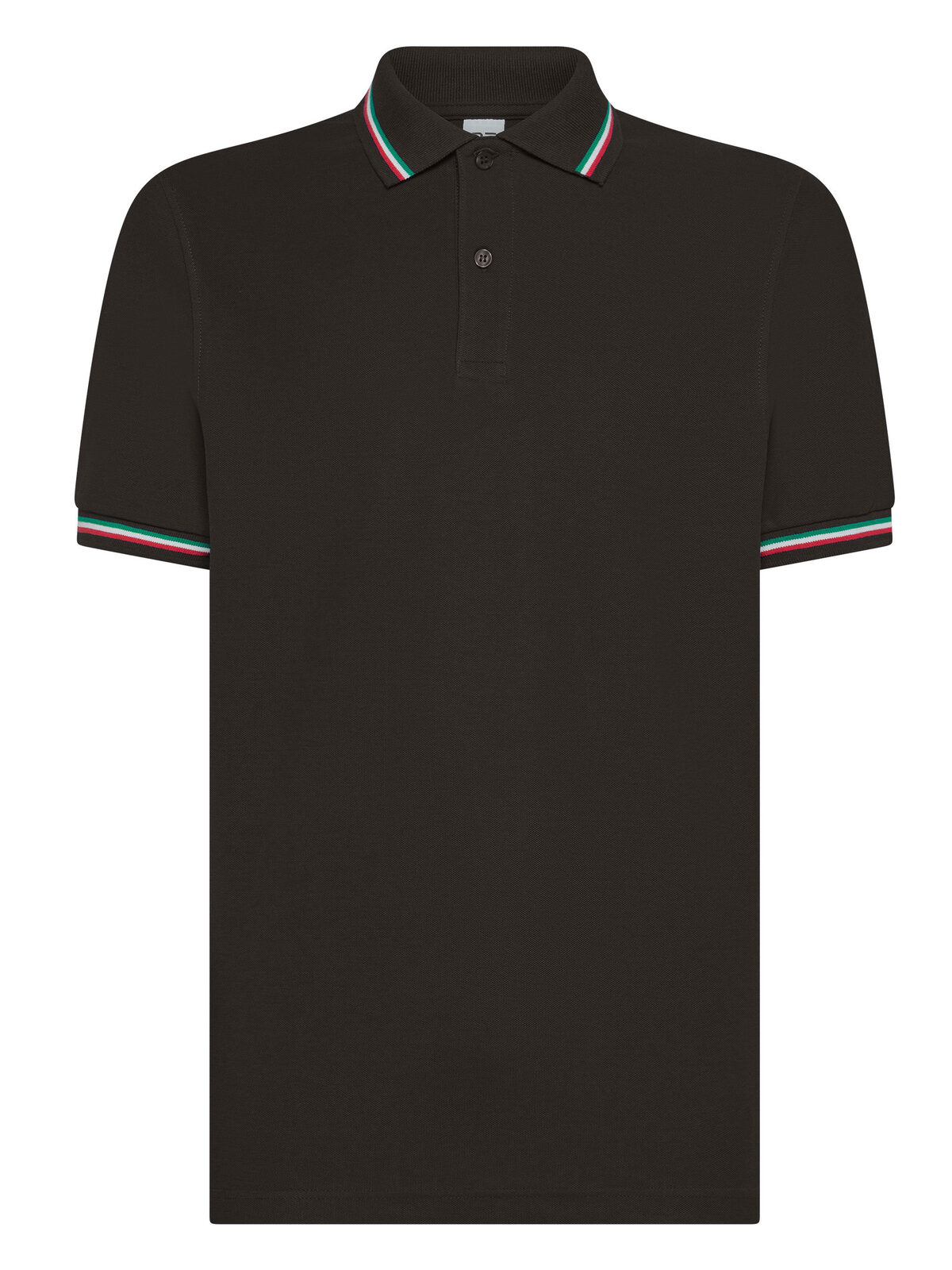 Tricolor Polo Italië - BK - Zwart