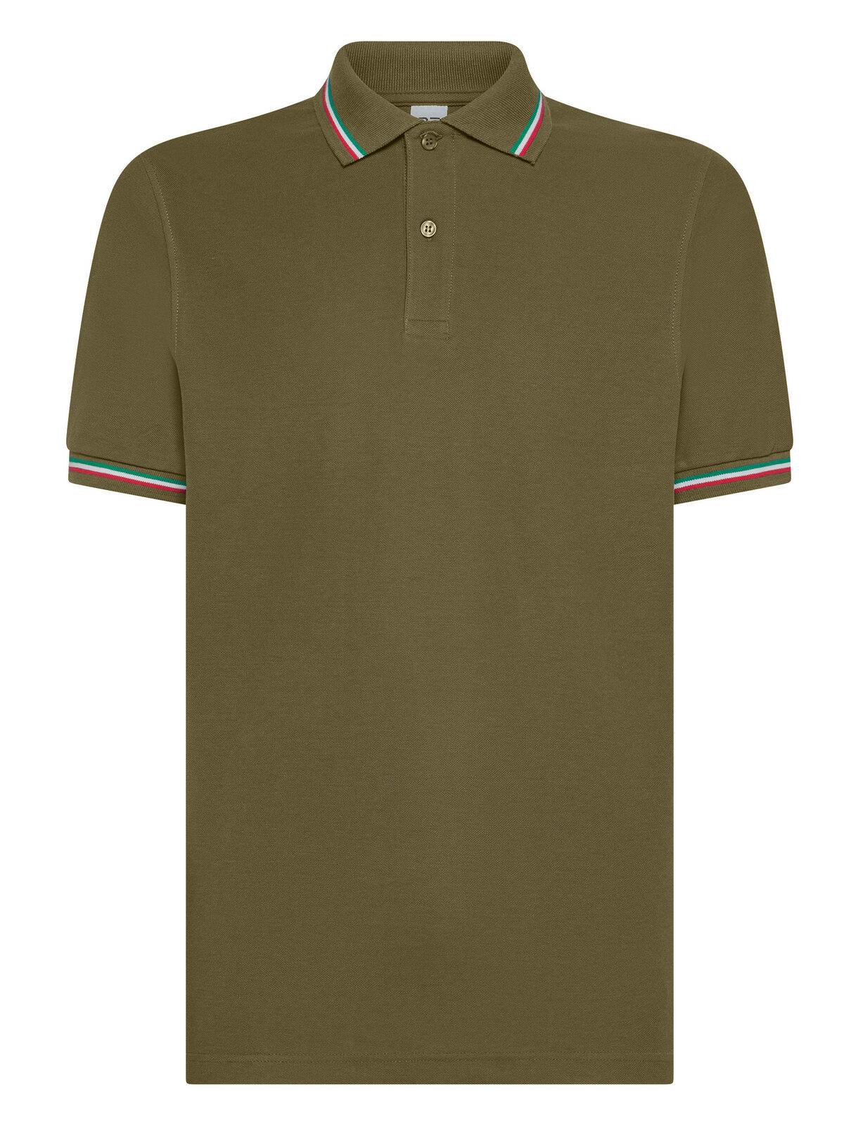 Tricolor Polo Italië - OL - Olive