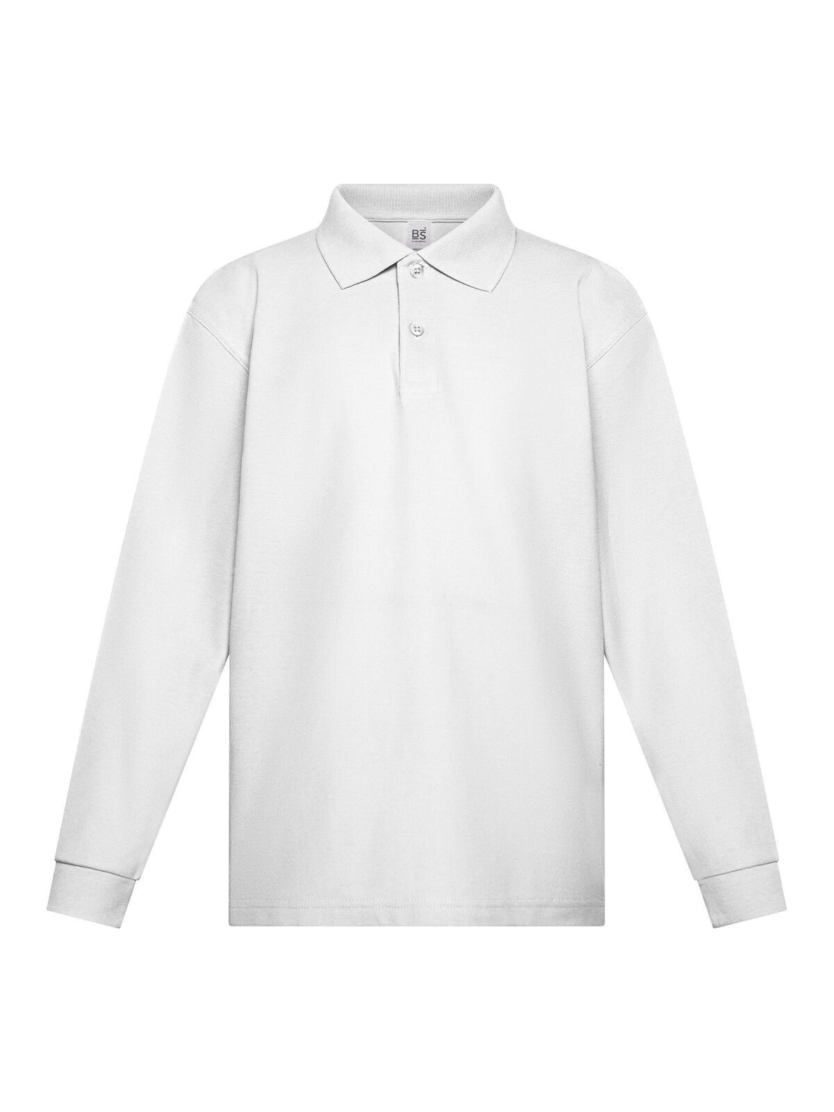 Evolution poloshirt met lange mouwen voor kinderen - WH - WH-WIT
