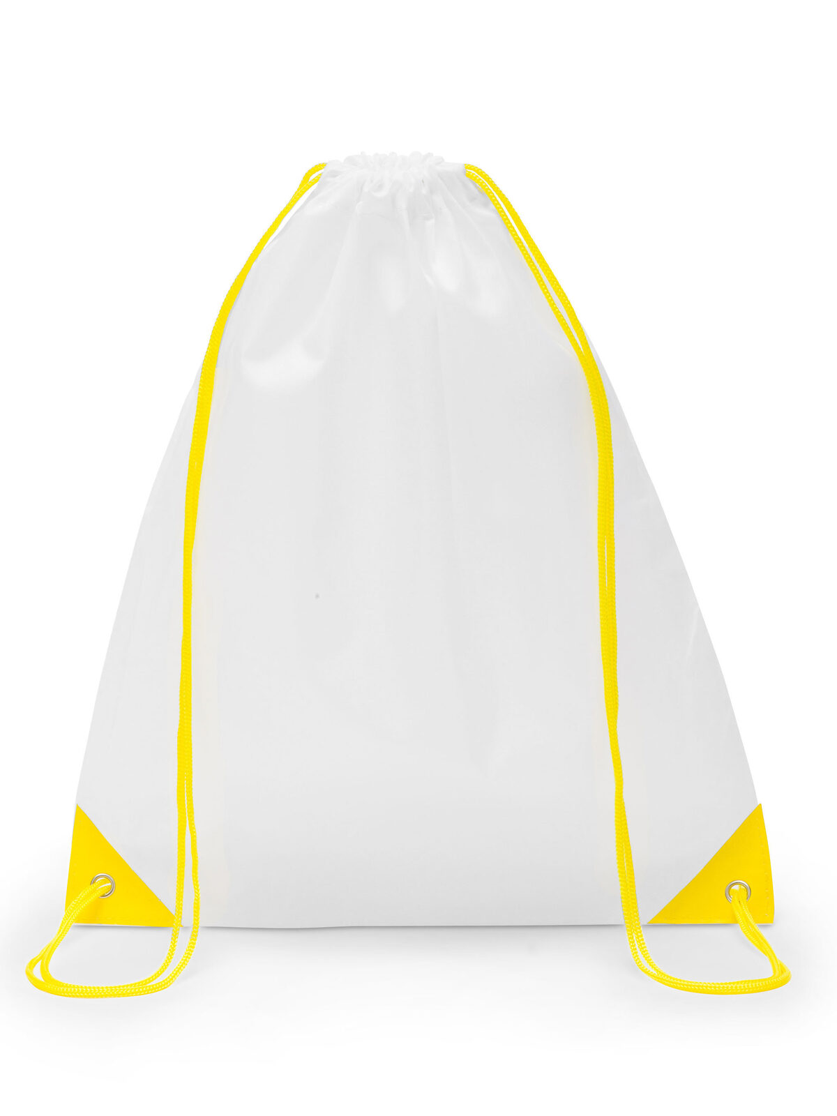 Polyester gym bag - WHYE - WHITE-YELLOW
