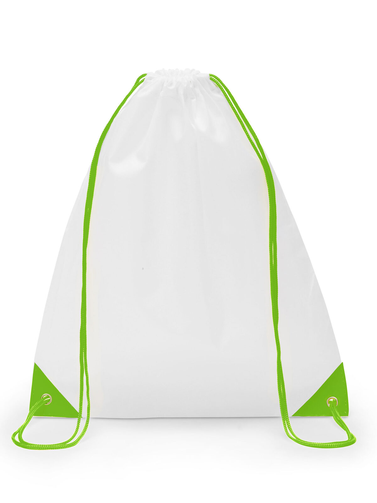 Polyester gym bag - WHLI - White/Lime