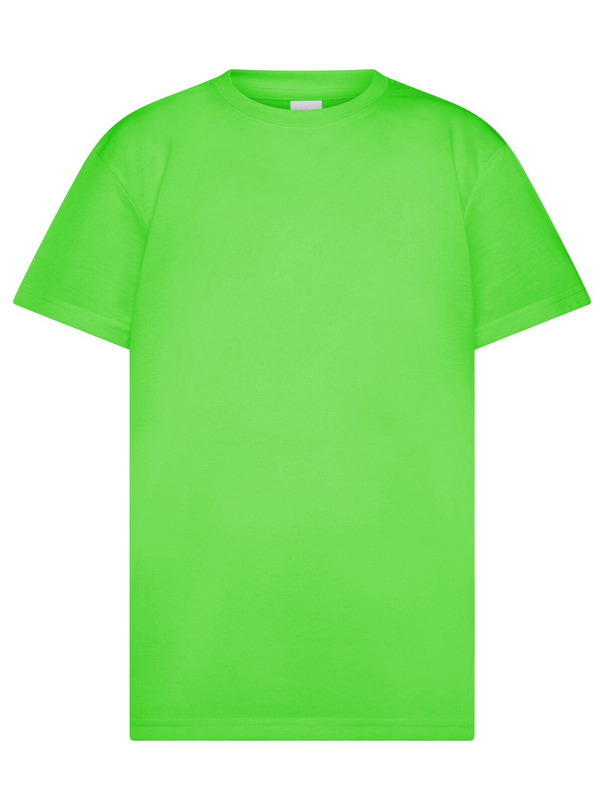 T-shirt van katoen voor kinderen - GRFL - GREEN FLUO