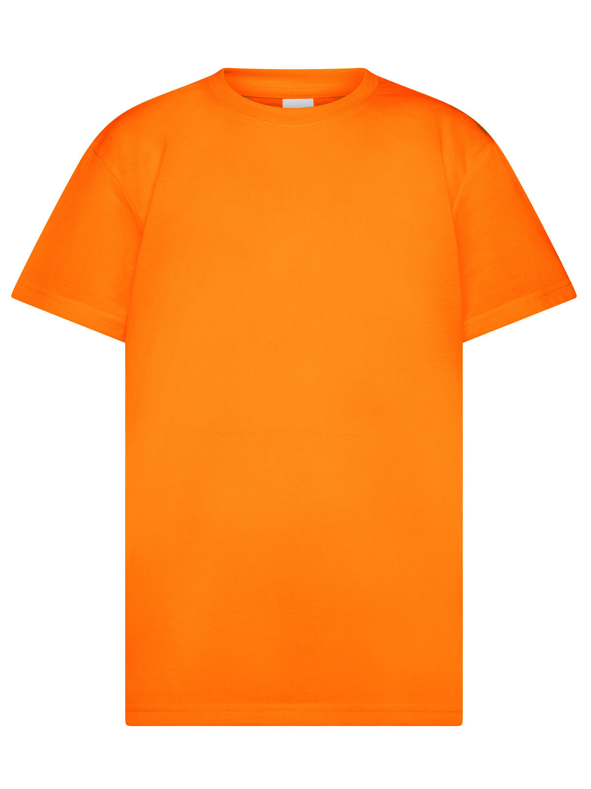 T-shirt van katoen voor kinderen - ORFL - ORANGE FLUO