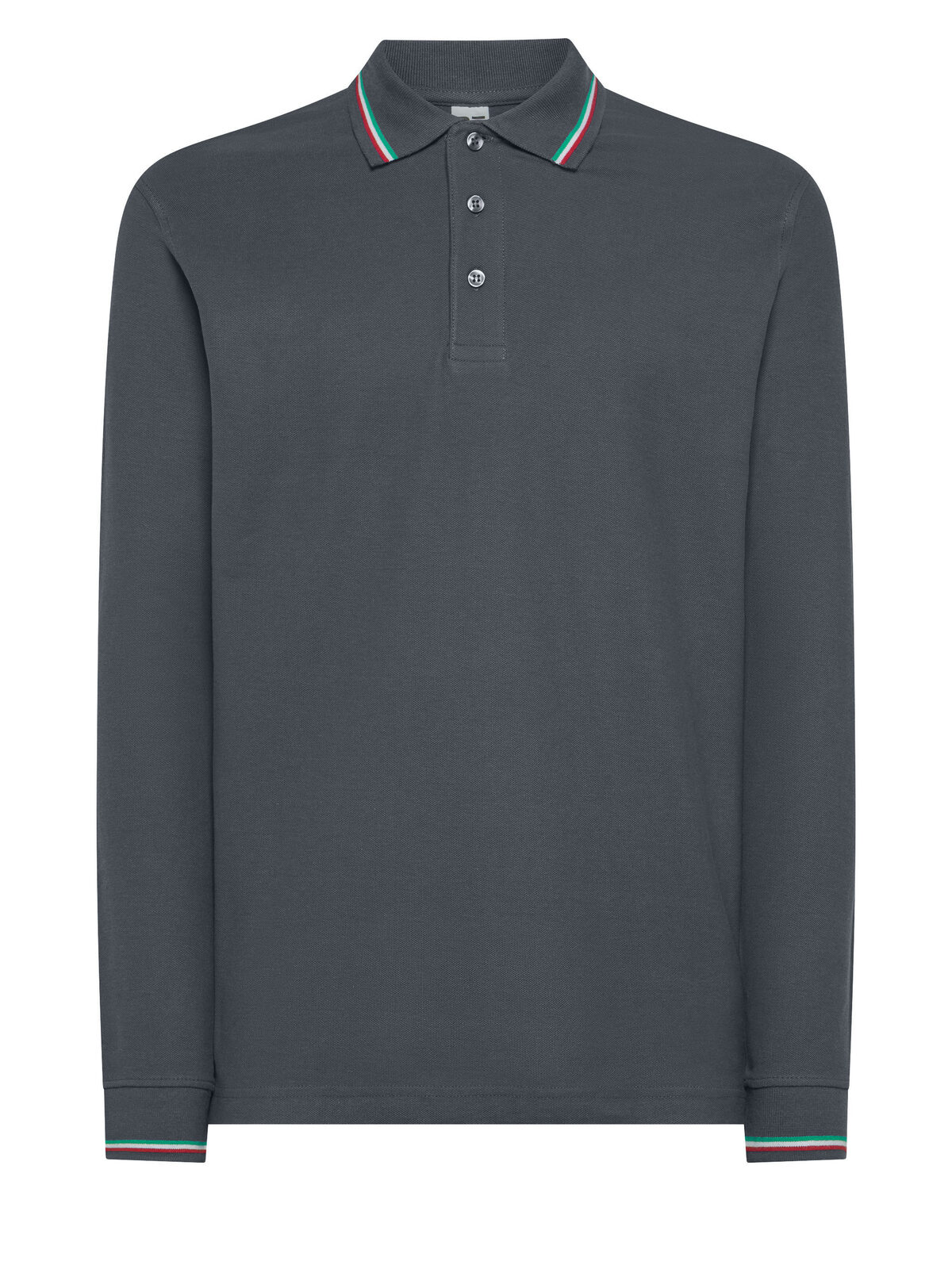 Long Sleeve Italy Polo - DG - Dark grey