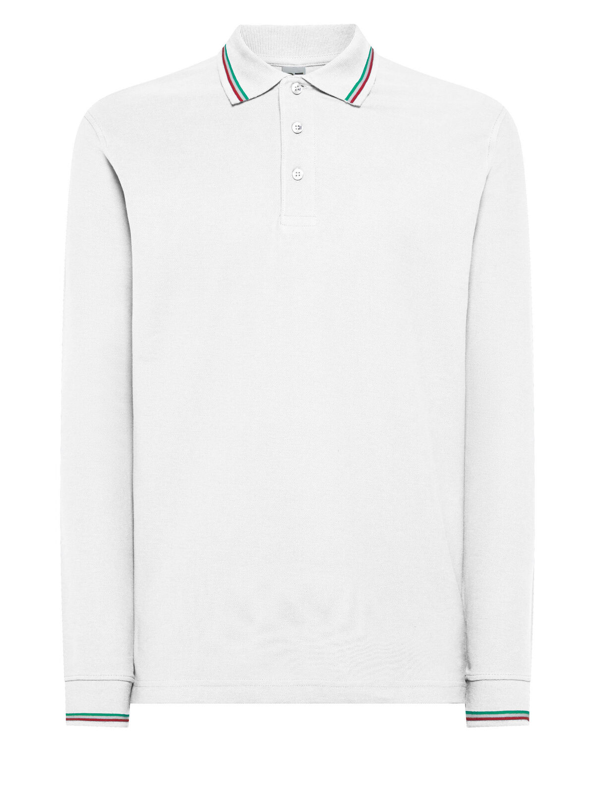 Long Sleeve Italy Polo - WH - WH-WHITE