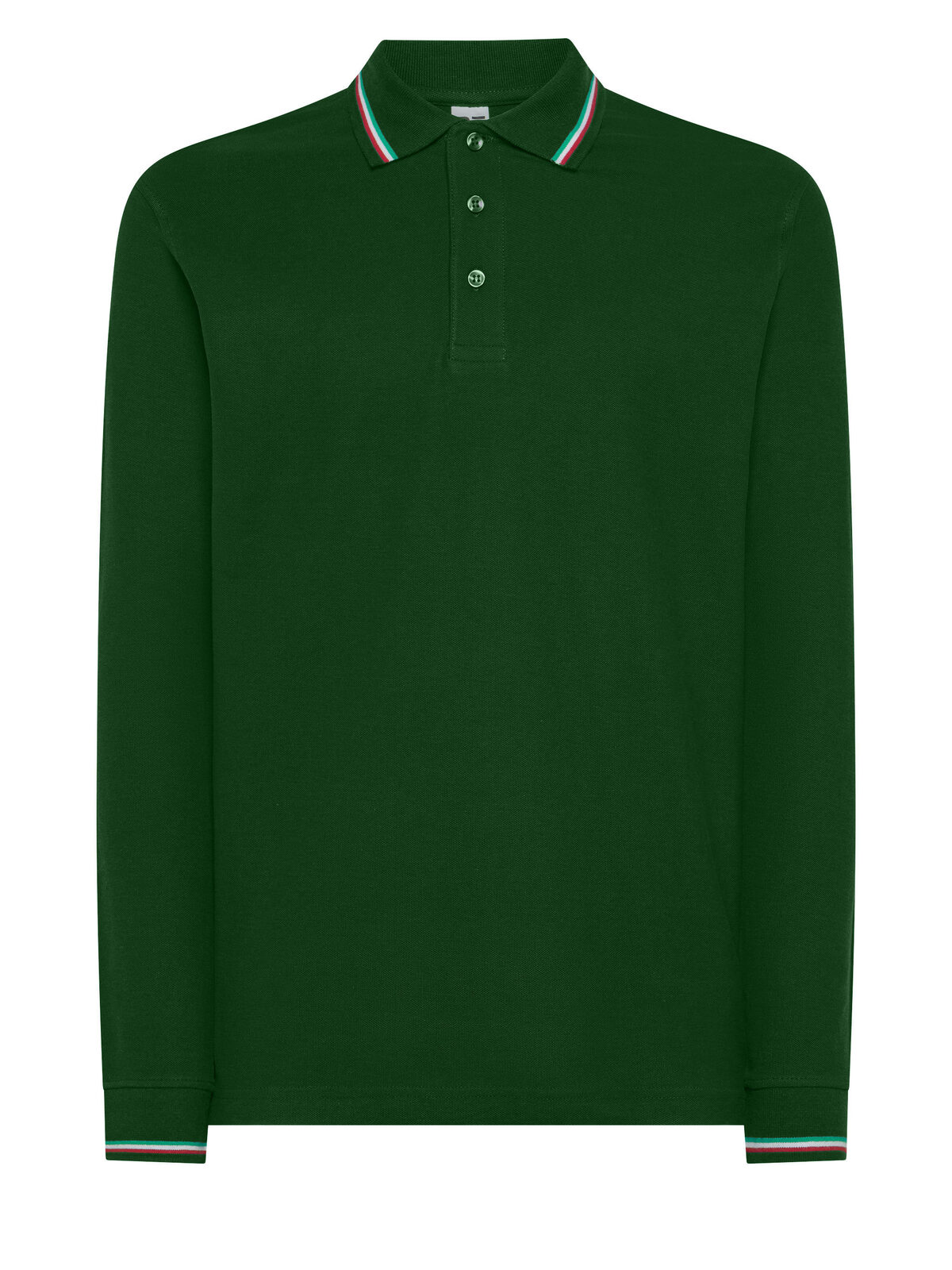 Long Sleeve Italy Polo - FG - FOREST GREEN