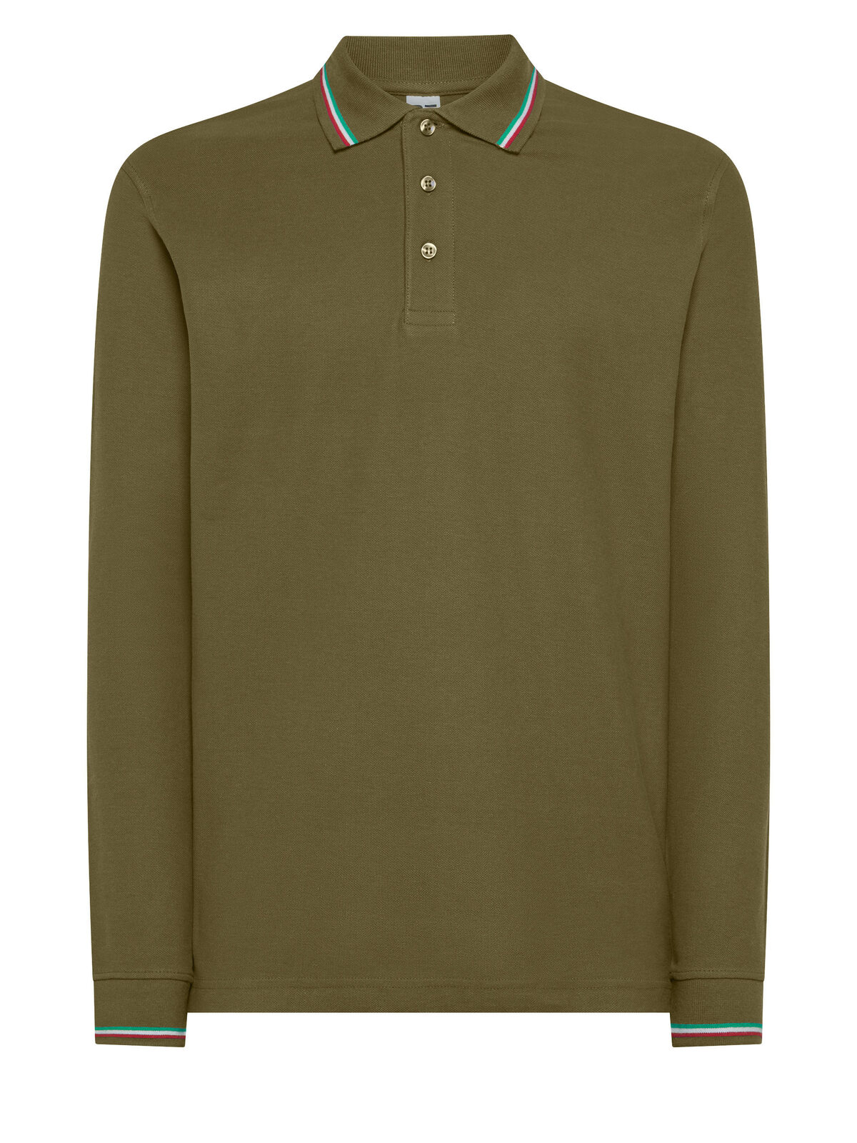 Long Sleeve Italy Polo - OL - Olive