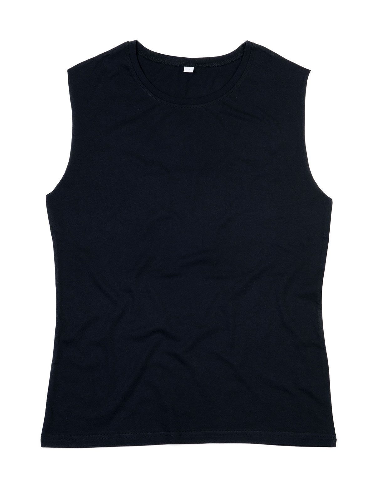 Dames tanktop van onbewerkt materiaal - BK - Zwart