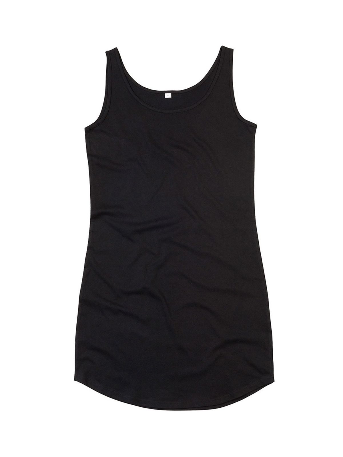 Jurk met gebogen vest - BK - Zwart