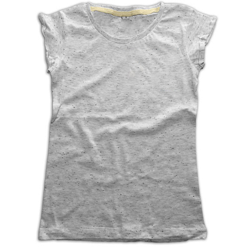 Kids Girl T-Shirt - 1KW - Melange white