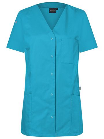 Dameswerkschort met drukknopen - 74 - Pacific Blue