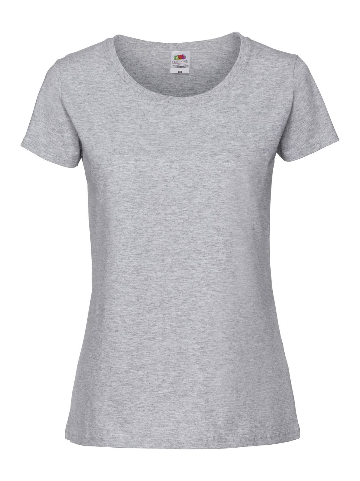 Iconische dames T-shirt van 195 Ringspun-stof - 94 - Heather Grey