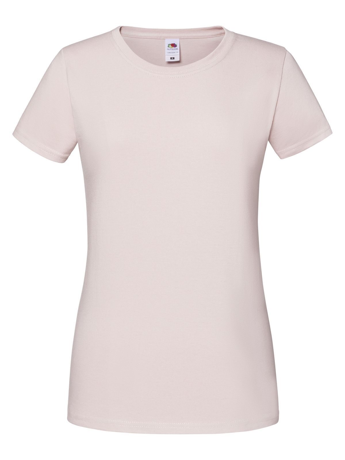 Iconische dames T-shirt van 195 Ringspun-stof - PR - Poederroos