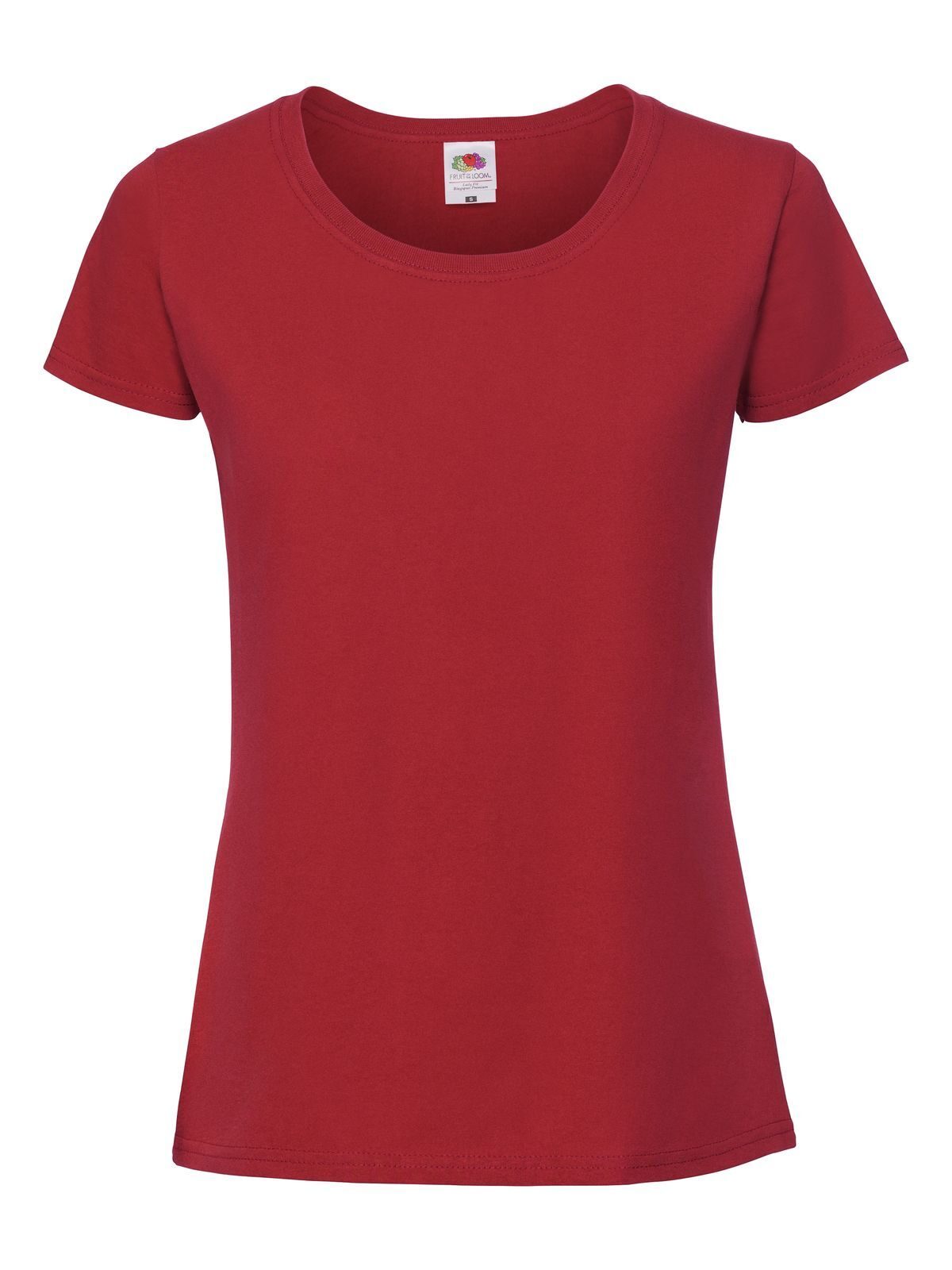 Iconische dames T-shirt van 195 Ringspun-stof - 40 - Rood