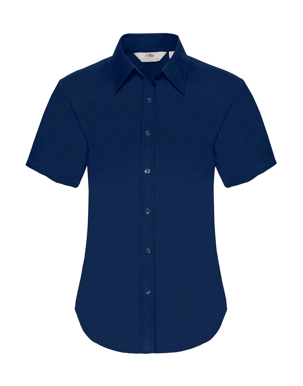 Women's short-sleeved Oxford shirt - 32 - Navy