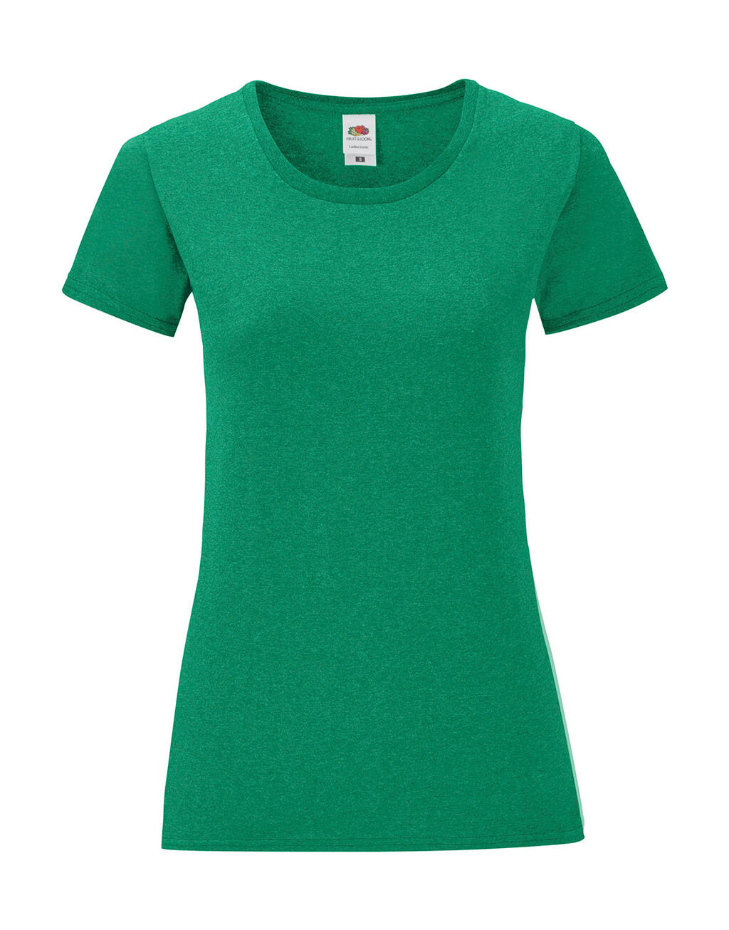 Iconisch dames T-shirt - RX - Retro heidegroen