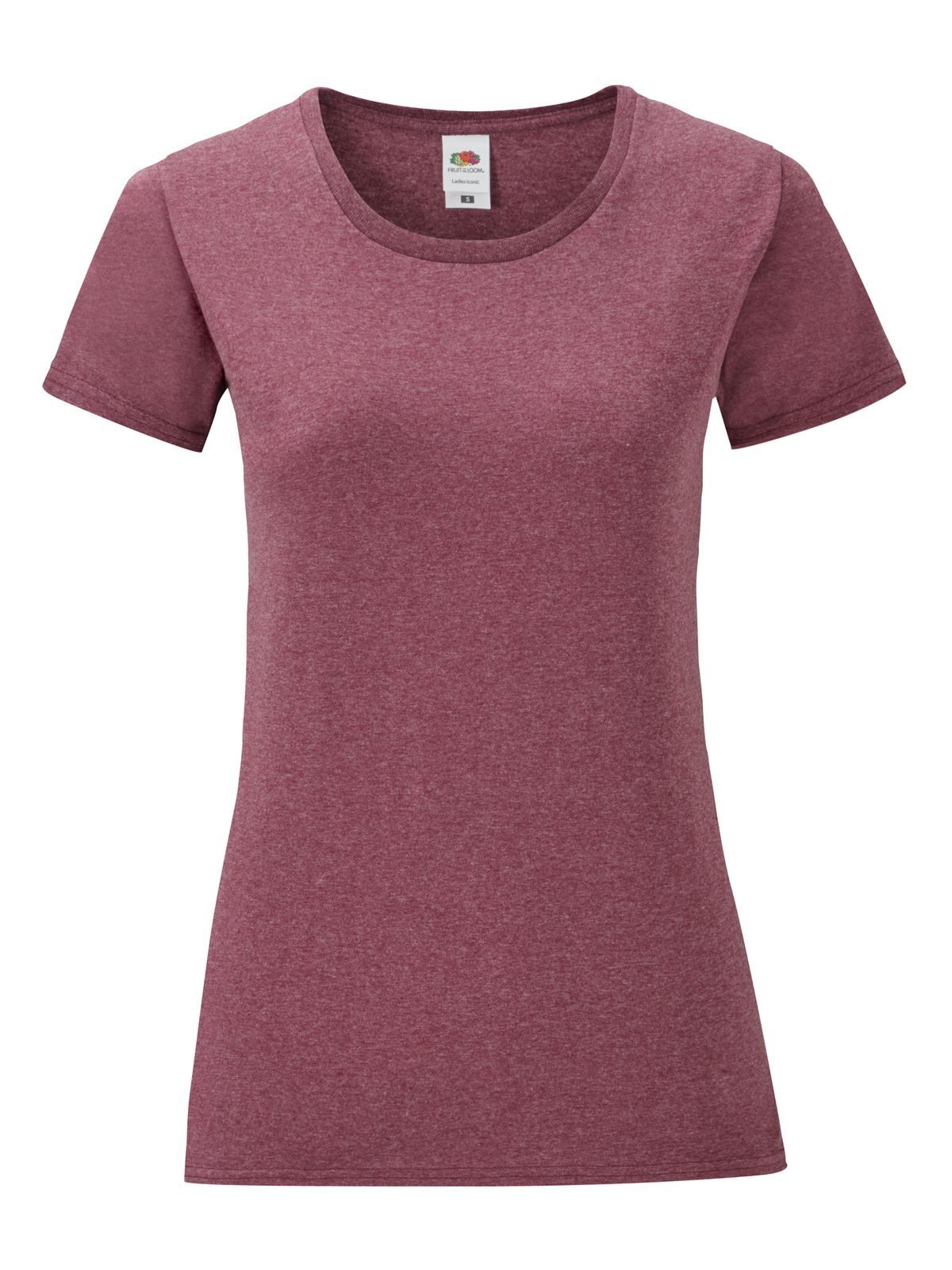 Iconisch dames T-shirt - H1 - Heide Bourgogne