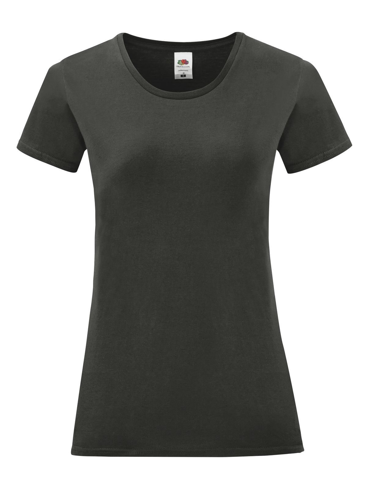 Iconisch dames T-shirt - GL - Licht grafiet