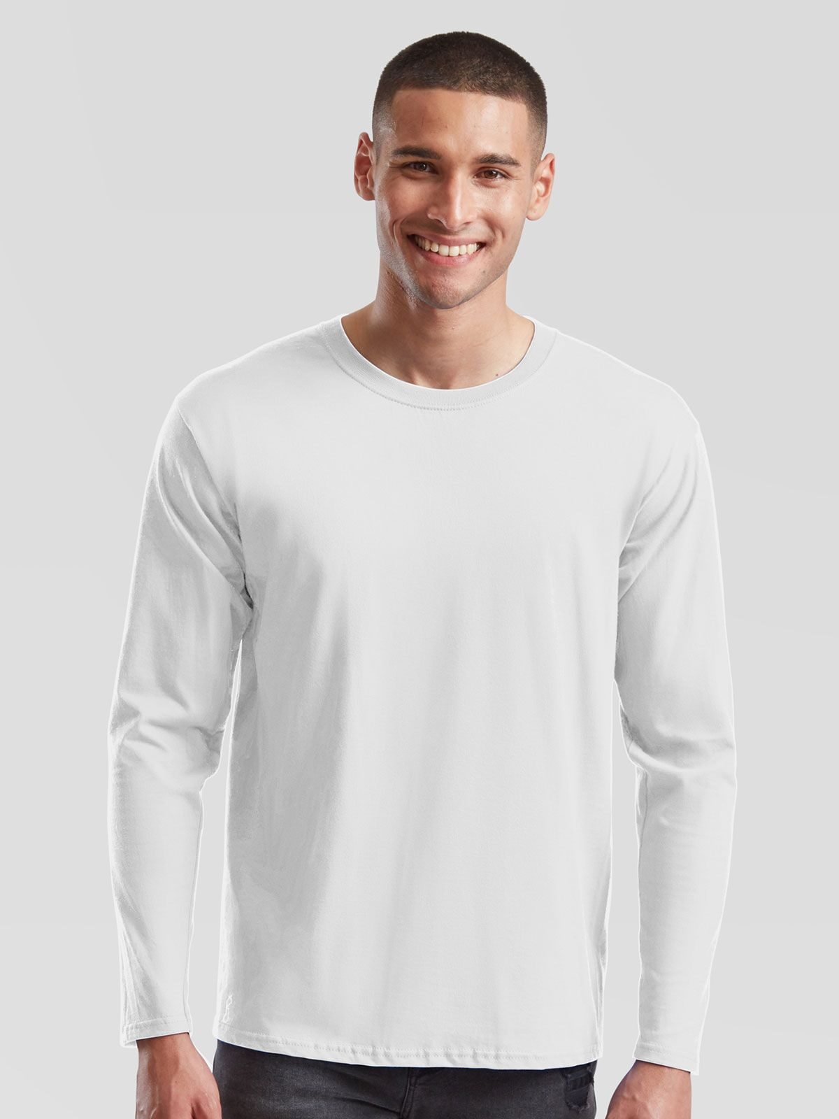 Iconisch 195 T-shirt met lange mouwen van ringspun katoen