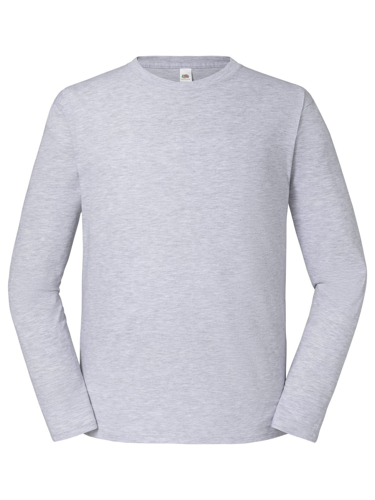 Iconic 195 Long Sleeve Ringspun T - 94 - Heather Grey