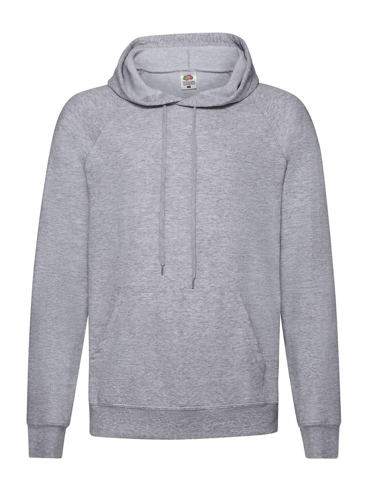 Lichtgewicht sweater met capuchon - 94 - Heather Grey