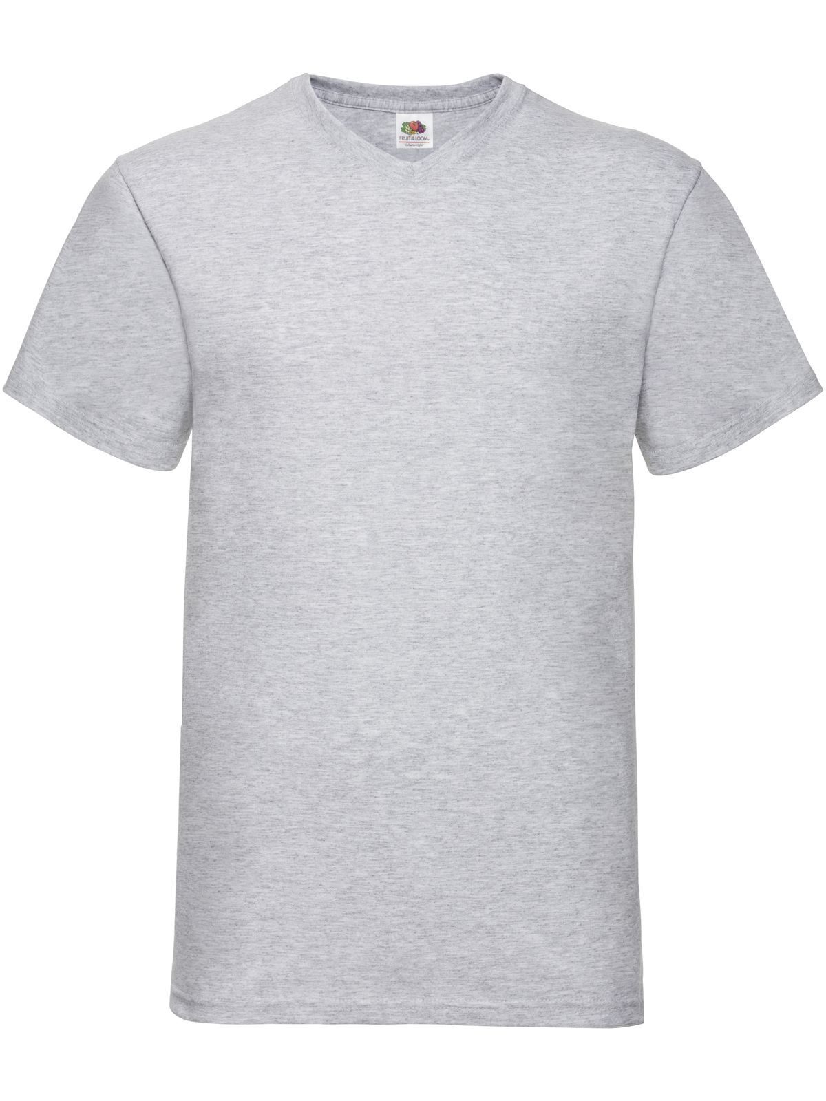 Valueweight V-hals T-shirt - 94 - Heather Grey